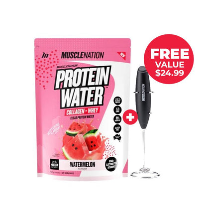 Muscle Nation Protein Water _+ FREE Electric Whisk | Value $ 24.99