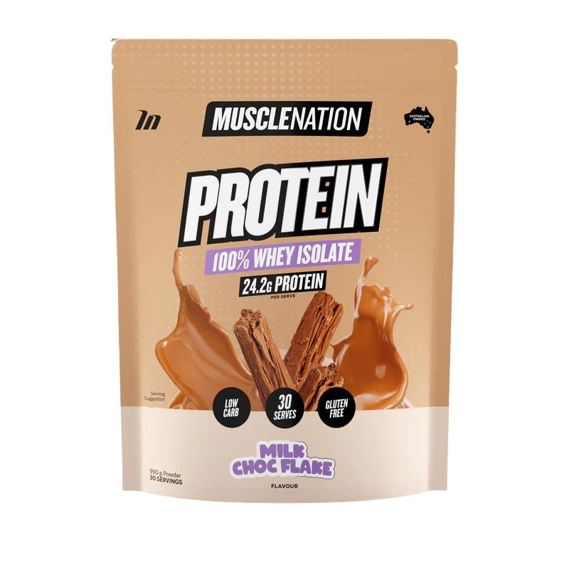 Muscle Nation Whey Protein Isolate - Milk Choc Flake