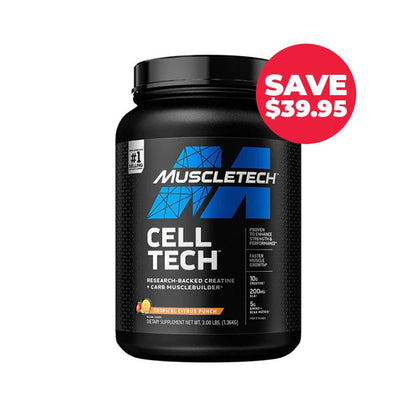Muscletech Cell Tech Creatine 3lb Clearance - Tropical Citrus SAVE $39.95