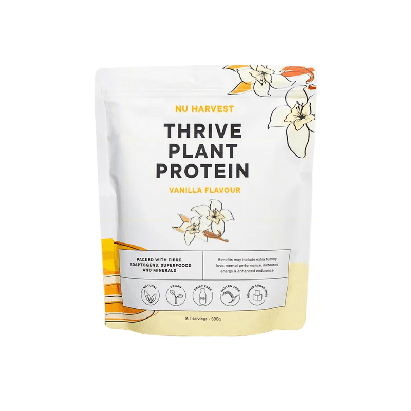 NU Harvest Thrive Plant Protein in Vanilla Flavour