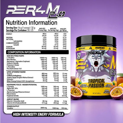 Nexus PER4M 2.0 Nexus Sports Nutrition