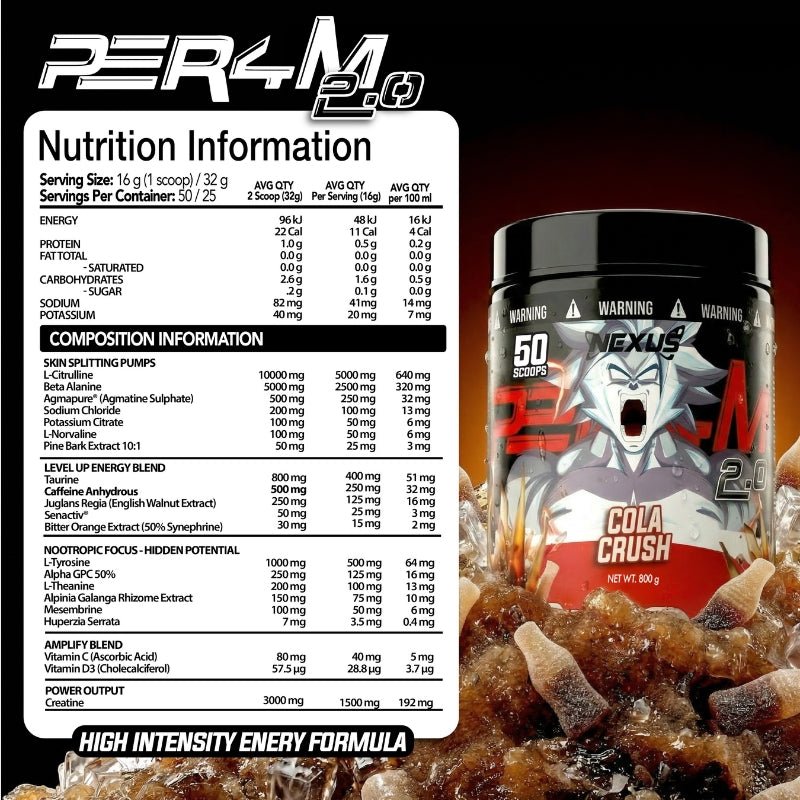 Nexus PER4M 2.0 Nexus Sports Nutrition