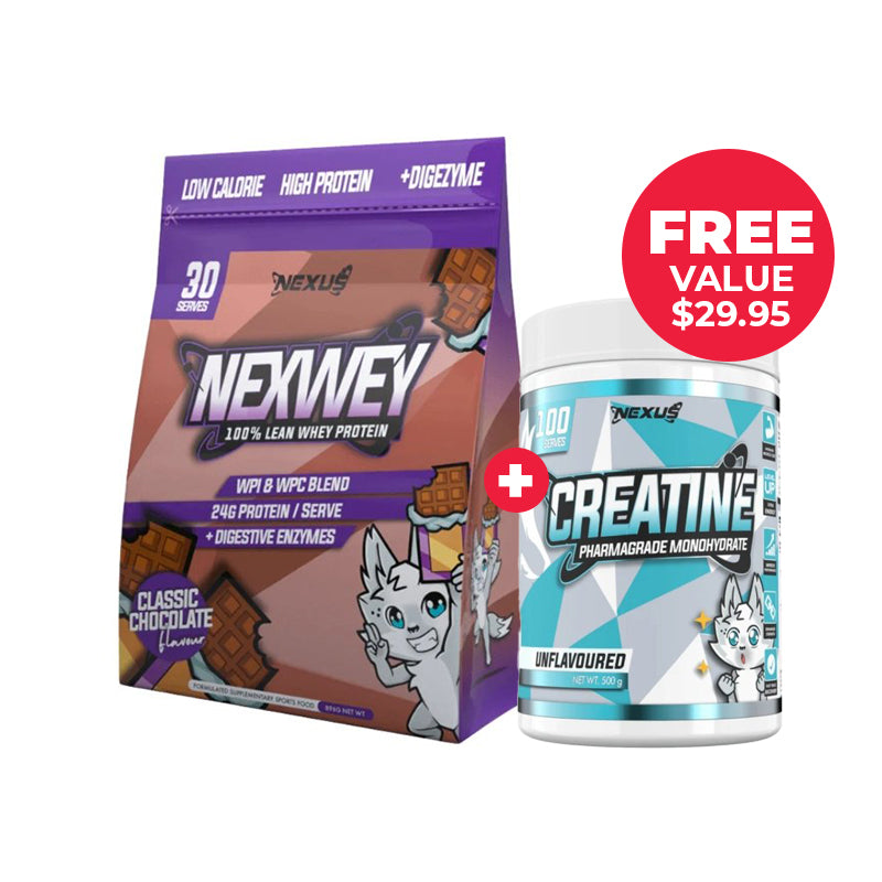 Nexus Nexwhey + FREE Creatine | Value $29.95