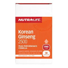 Nutra-Life Korean Ginseig 2500 Vitamins and Health