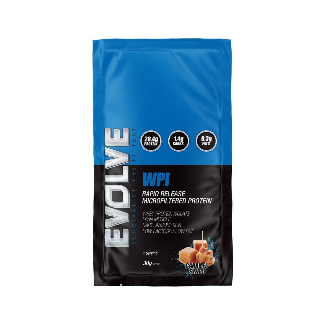 Evolve Nutrition Whey Protein Isolate Protein Powder Sample Supplement