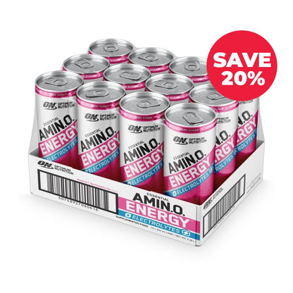 SAVE 20% Amino Energy RTD Case | 20% OFF Optimum Nutrition