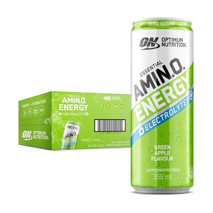 Optimum Nutrition Amino Energy Sparkling RTD - Green Apple Case of 12