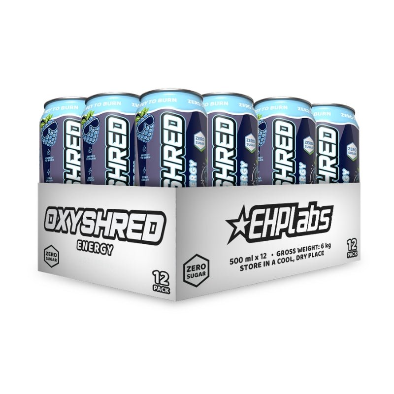 EHP Labs Oxyshred RTD 500ml Case of 12 Blue Raspberry