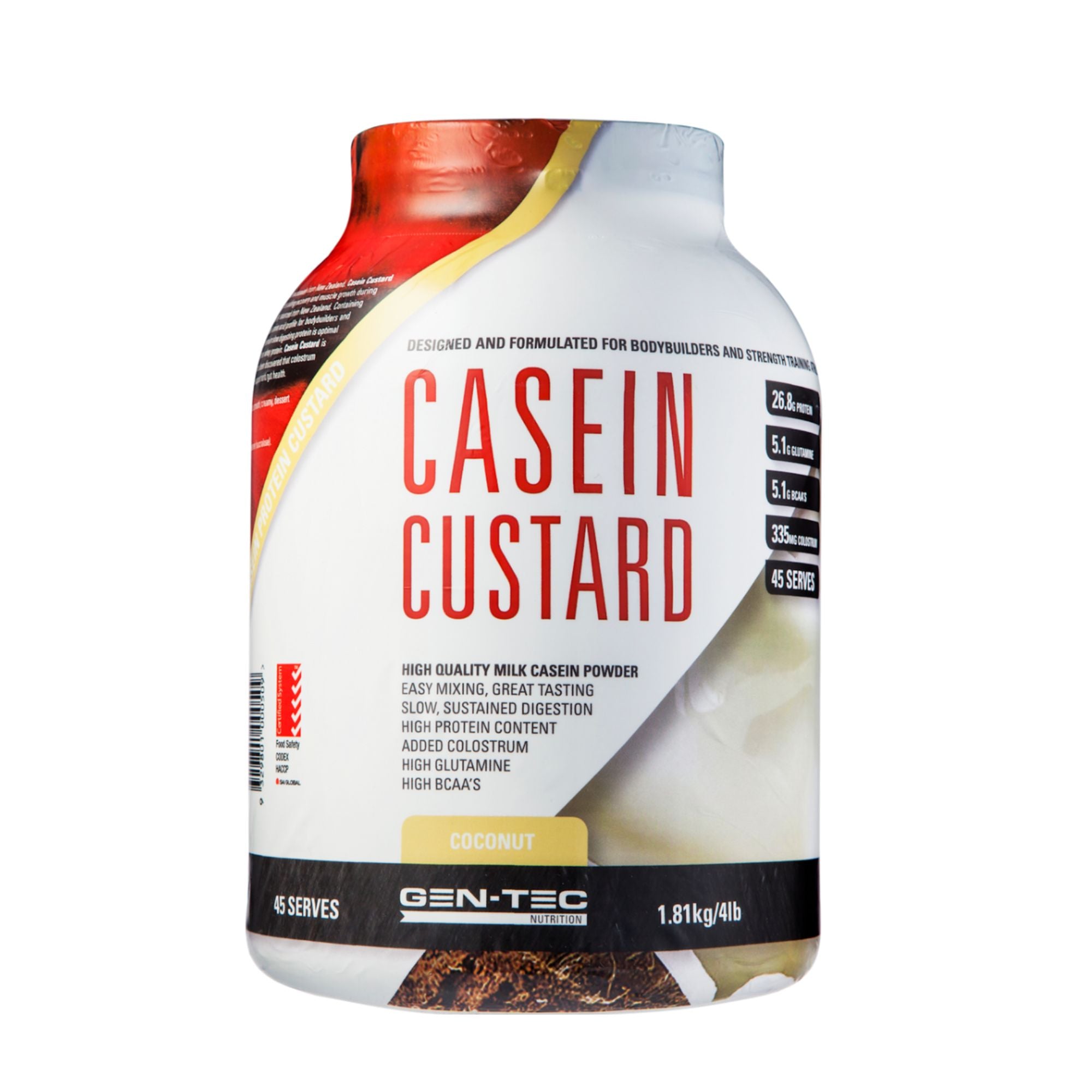 Gentec Casein Custard Protein Powder Casein