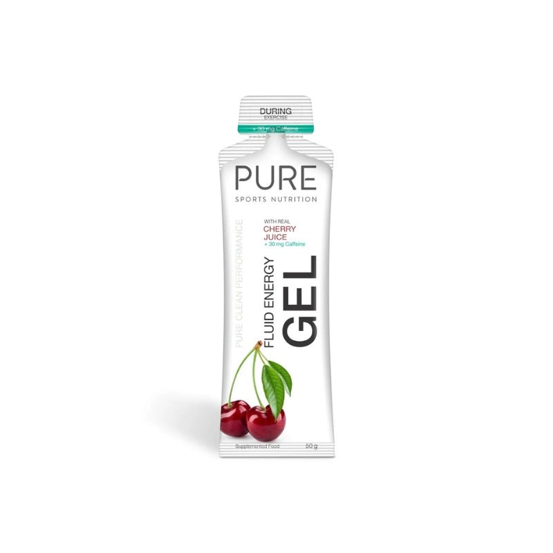 Pure Fluid Energy Gel + Caffeine - Cherry