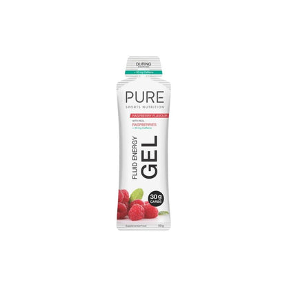 Pure Fluid Energy Gel + Caffeine - Raspberry
