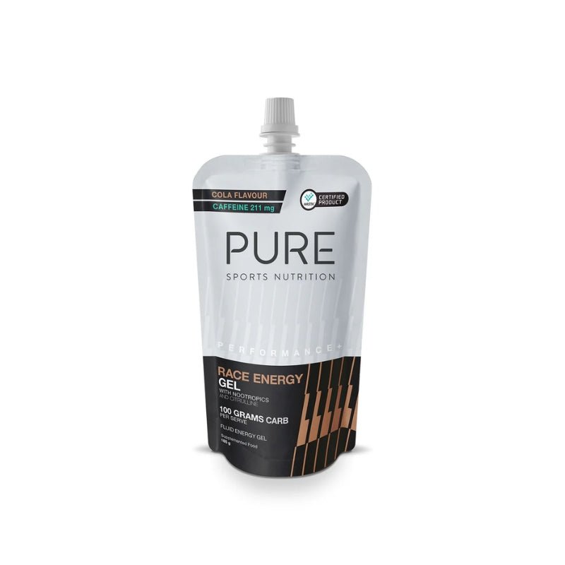 Pure Performance Race Energy Gel 185g + Caffeine Pure Sports Nutrition