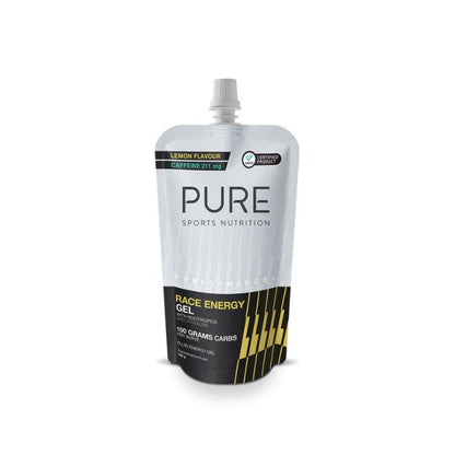 Pure Performance Race Energy Gel 185g + Caffeine - Lemon