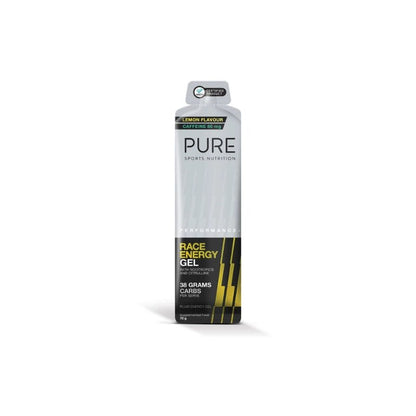 Pure Performance Race Energy Gel 70g + Caffeine Lemon