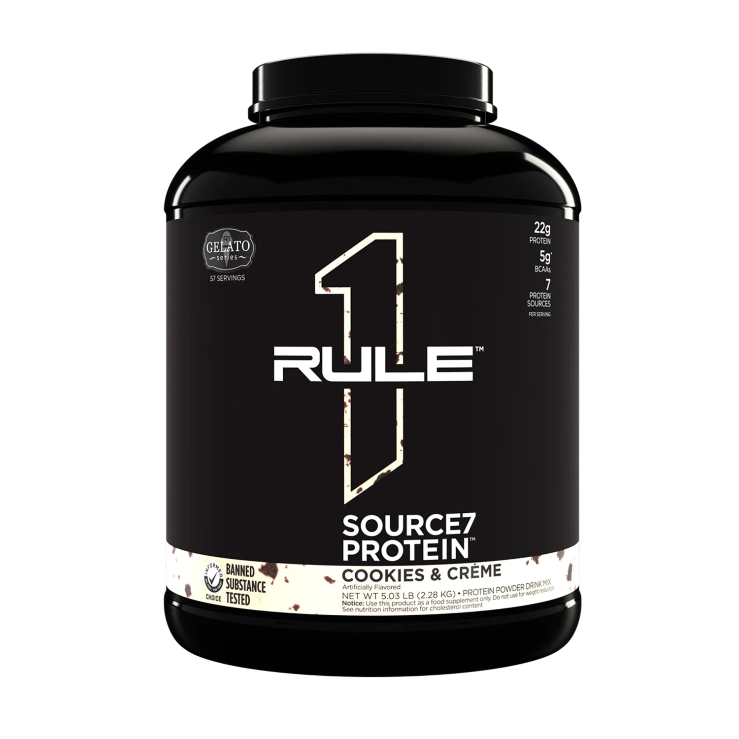 Rule 1 Source 7 Protein - Cookies and Creme 5LB