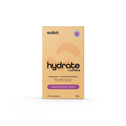Switch Nutrition Hydrate + Caffeine Mango Passionfruit 20 Serve
