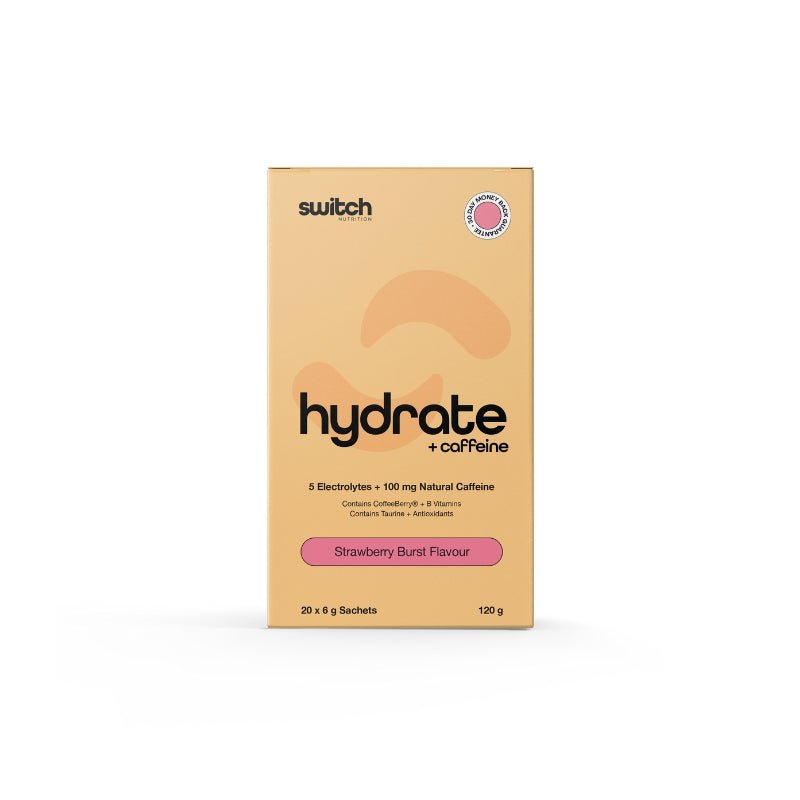 Switch Nutrition Hydrate + Caffeine Strawberry Burst 20 Serve
