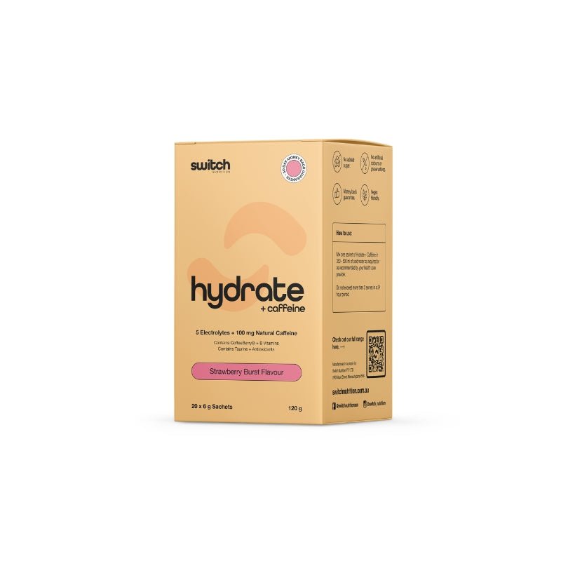 Switch Nutrition Hydrate + Caffeine Strawberry Burst 20 Serve