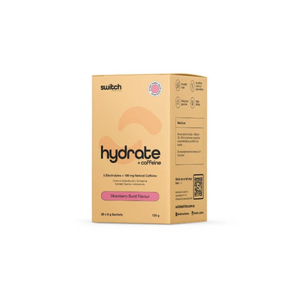 Switch Nutrition Hydrate + Caffeine Strawberry Burst 20 Serve