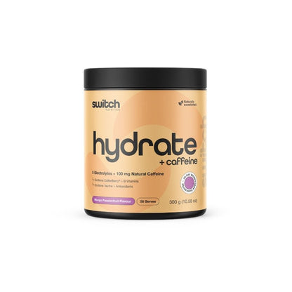Switch Nutrition Hydrate + Caffeine Mango Passionfruit 50 Serve
