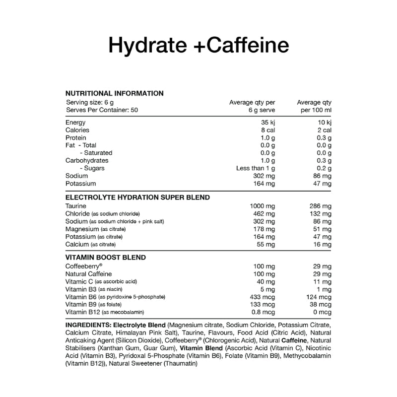 Switch Nutrition Hydrate + Caffeine NIP