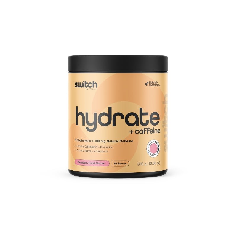 Switch Nutrition Hydrate + Caffeine Strawberry 50 Serve