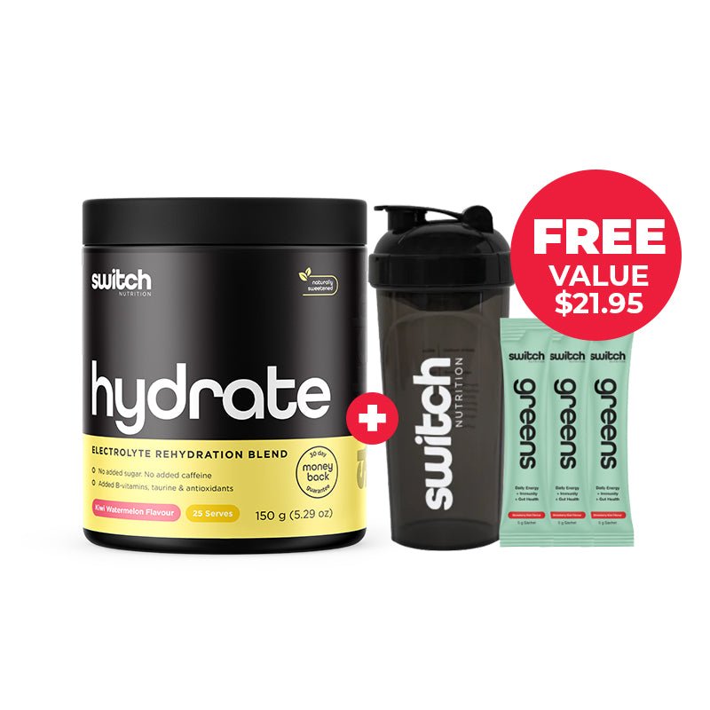 Switch Nutrition Hydrate + FREE Loaded Shaker | Value $21.95