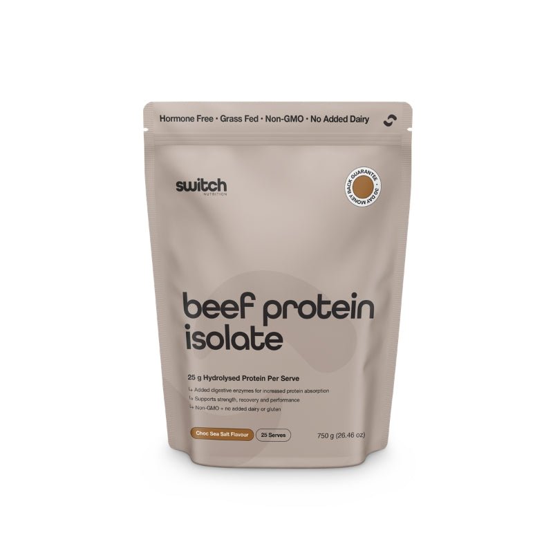 Switch Nutrition Beef Protein Isolate 25 serve Choc Sea Salt