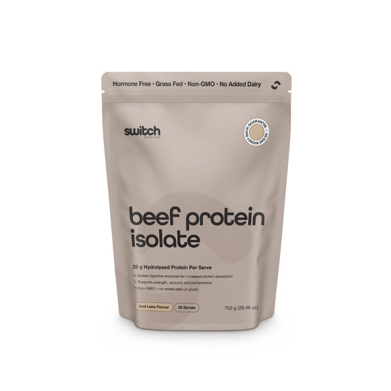 Switch Nutrition Beef Protein Isolate 25 serve Iced Latte