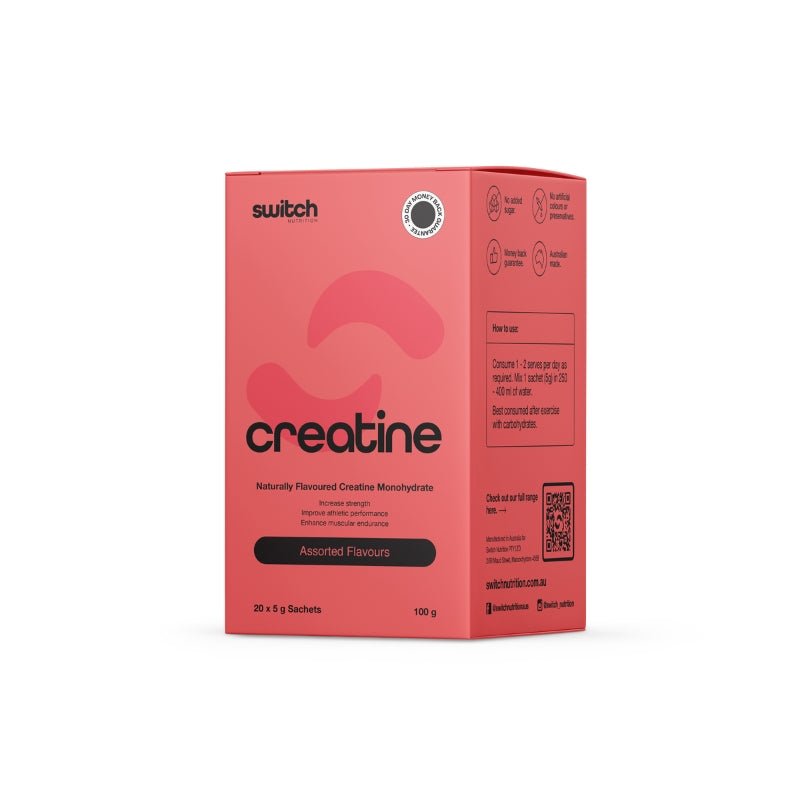 Switch Nutrition Flavoured Creatine Monohydrate Sachets - Assorted Flavours