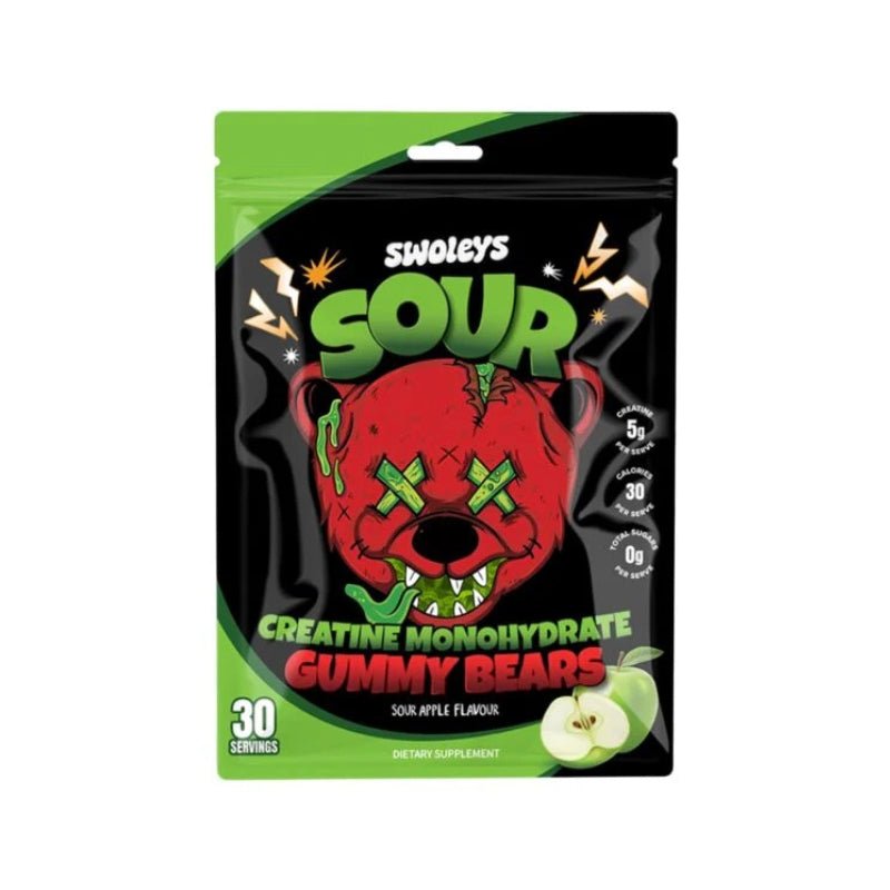 Swoleys Creatine Monohydrate Gummy Bears - Sour Apple