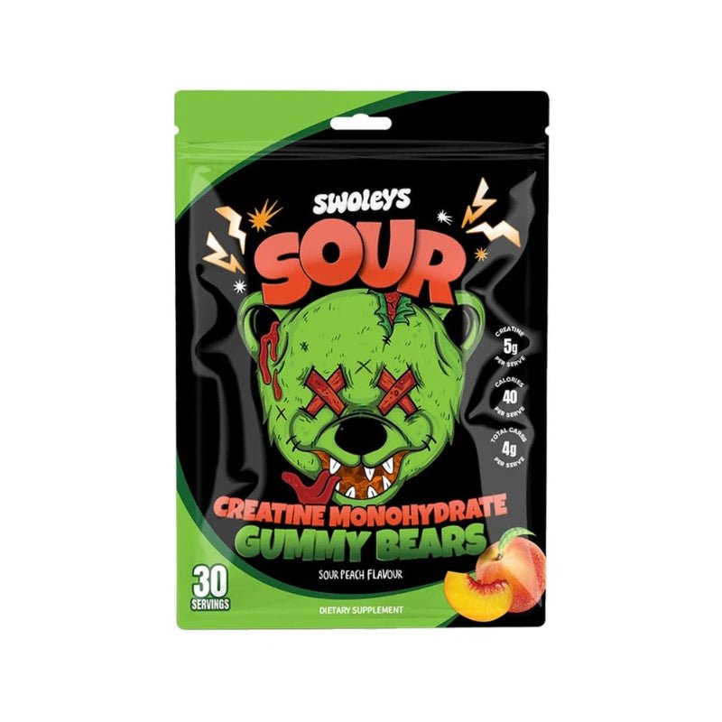 Swoleys Creatine Monohydrate Gummy Bears - Sour Peach