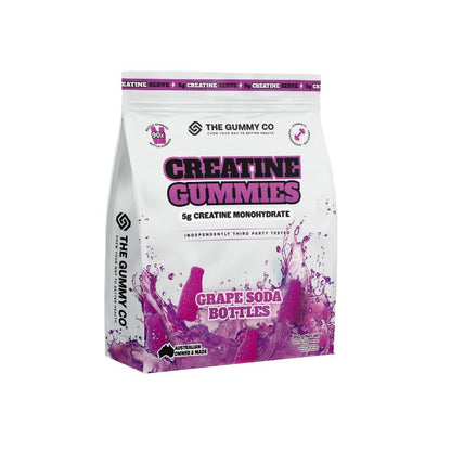 The Gummy Co Creatine Gummies - Grape Soda Bottles