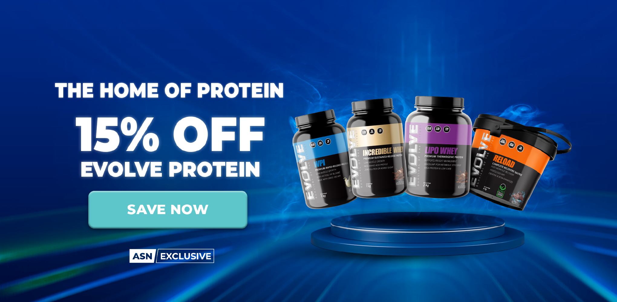 15% off Evolve Protein