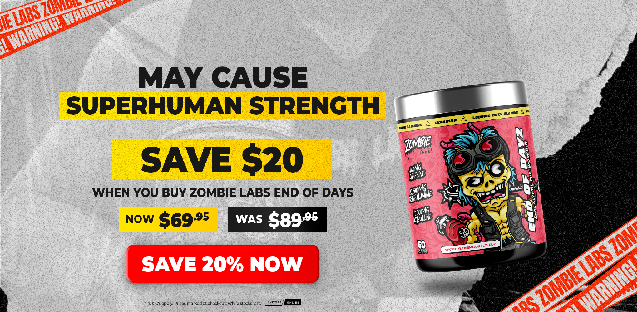 SAVE $20 Zombie Labs End of Days | December Deals