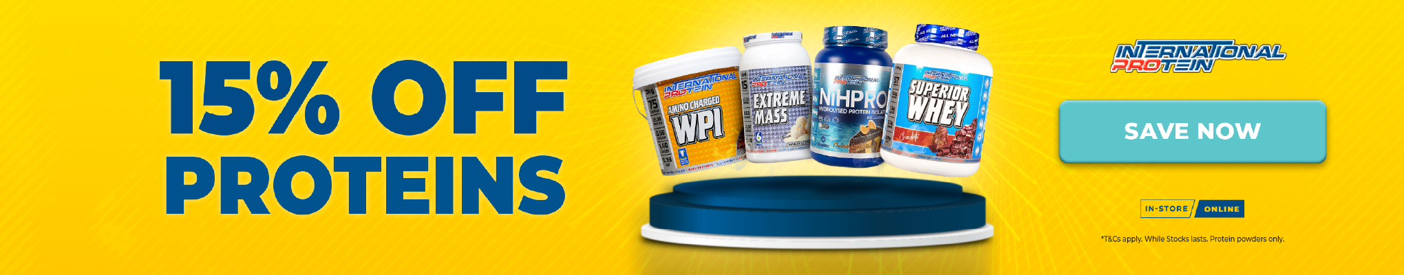 15% OFF International Protein