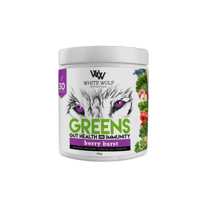 White Wolf Greens + Gut Health Immunity 150g Clearance Online Clearance