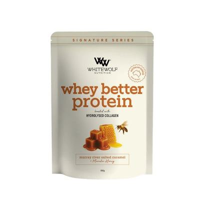 White Wolf Whey Better Protein Blend- Salted Caramel Manuka Honey
