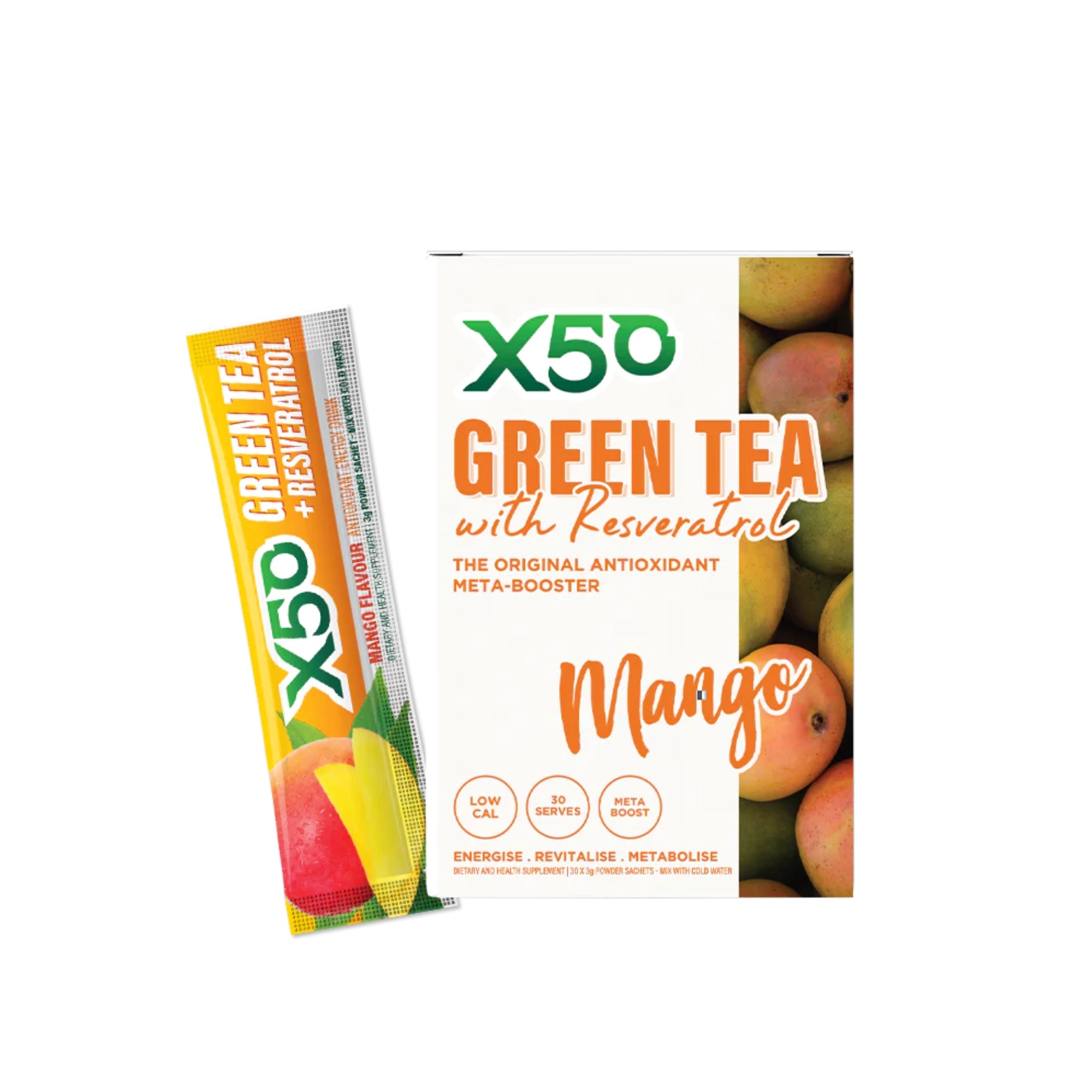 X50 GreenTea - 30 Serve Mango