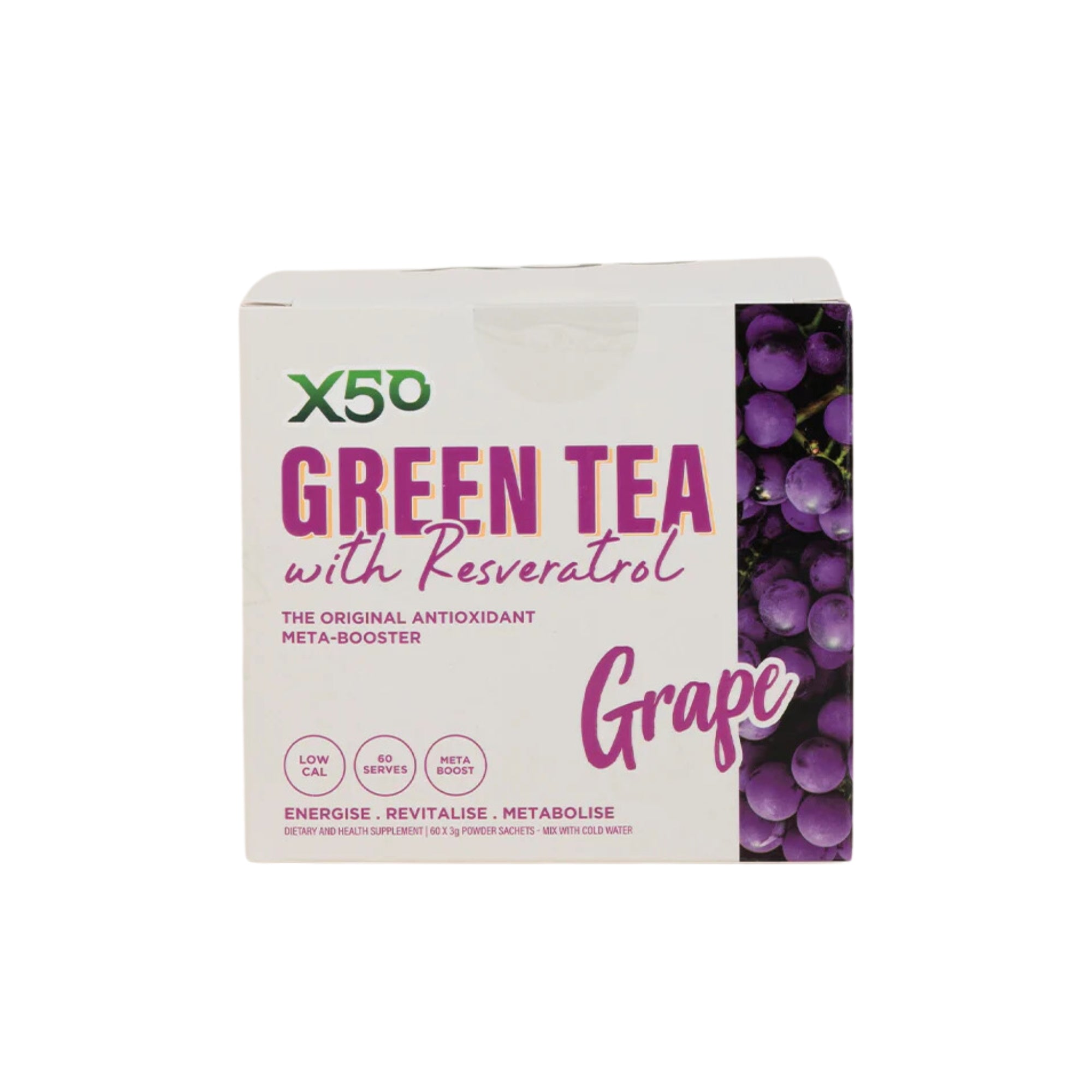 X50 GreenTea - 60 Serve Grape