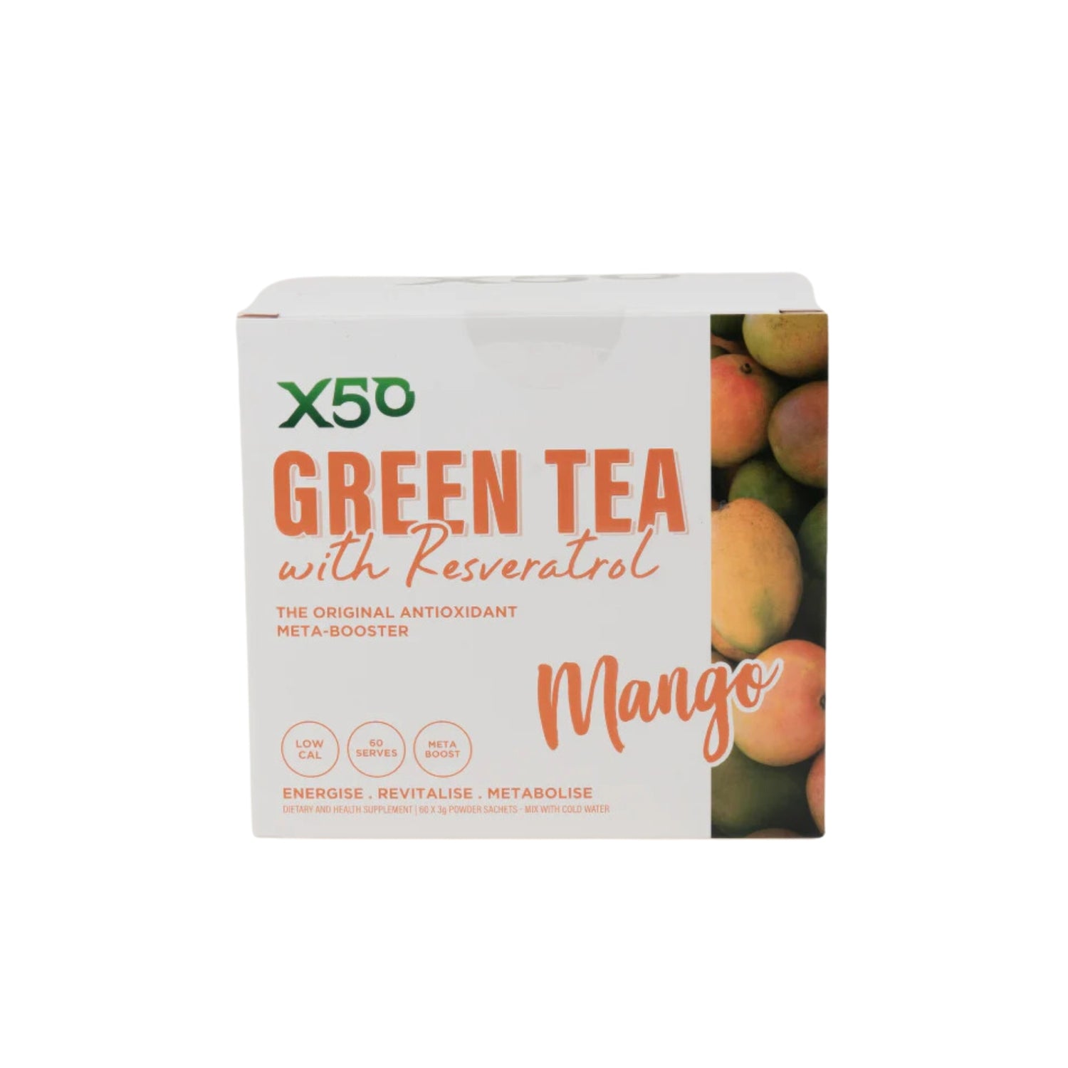 X50 GreenTea - 60 Serve Mango