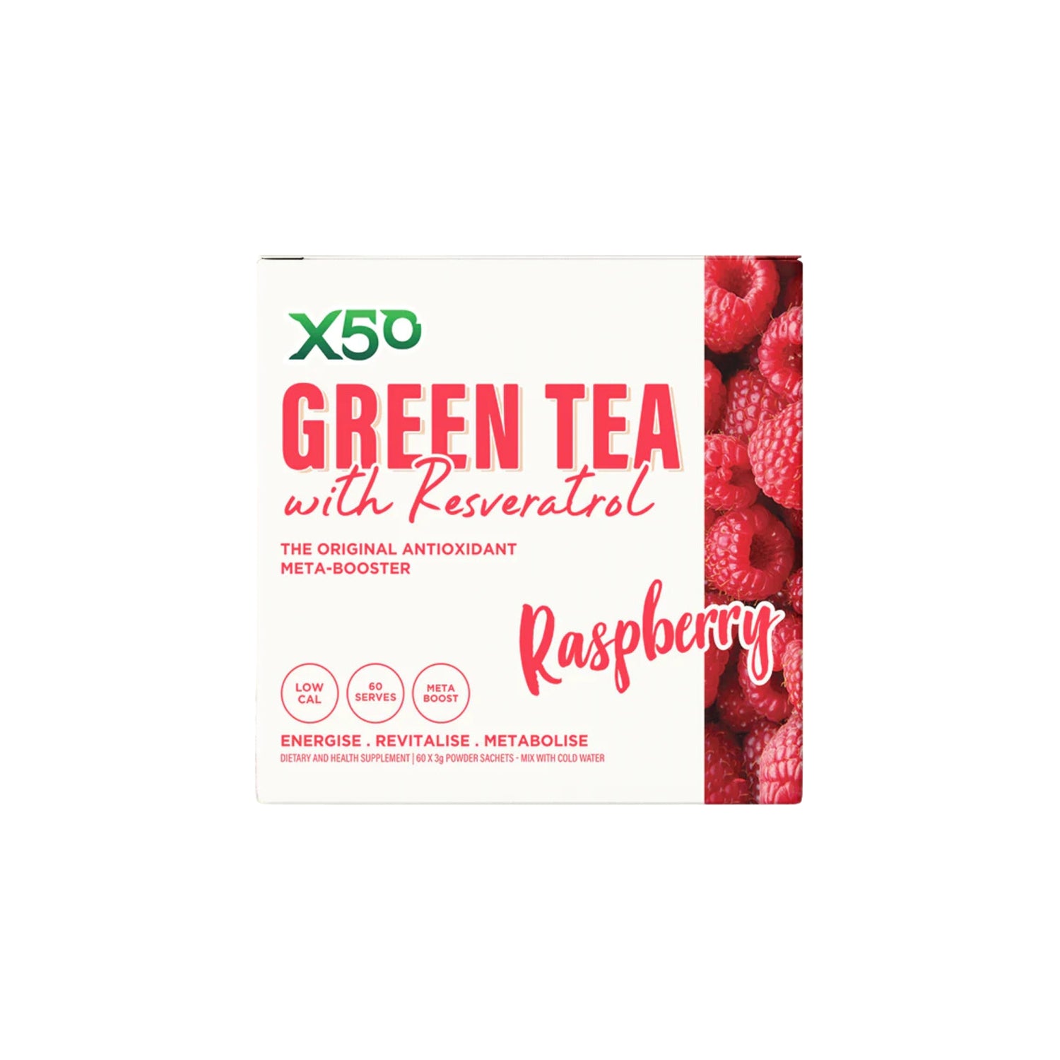 X50 Green Tea - Raspberry