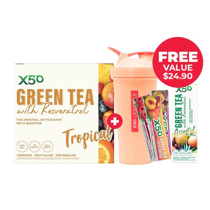 FREE Shaker + Samples | X50 Green Tea +