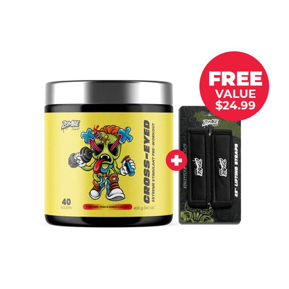 Zombie Labs Cross Eyed + FREE Lifting Straps | Value $24.99