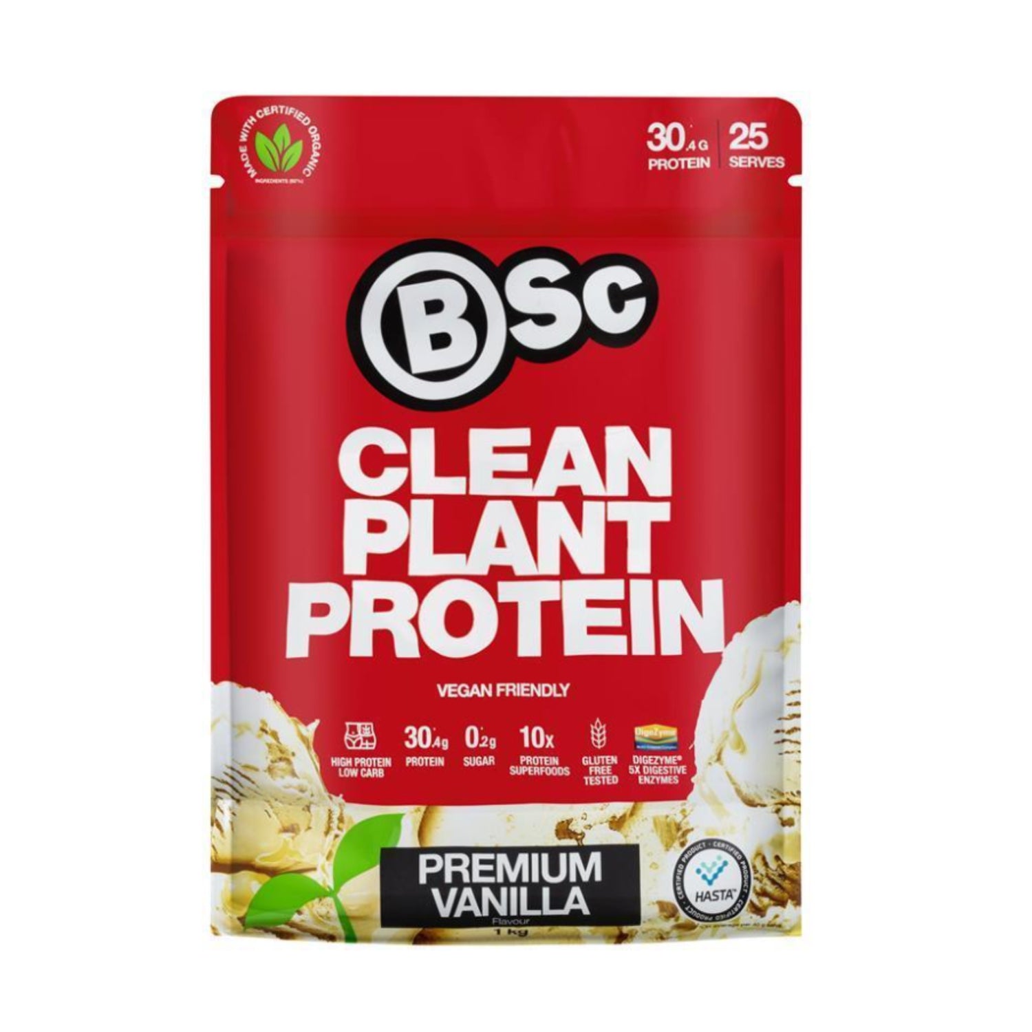 body science clean plant protein premium vanilla