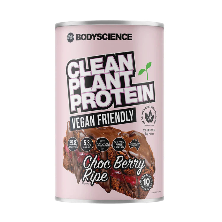 bsc clean plant protein choc berry ripe