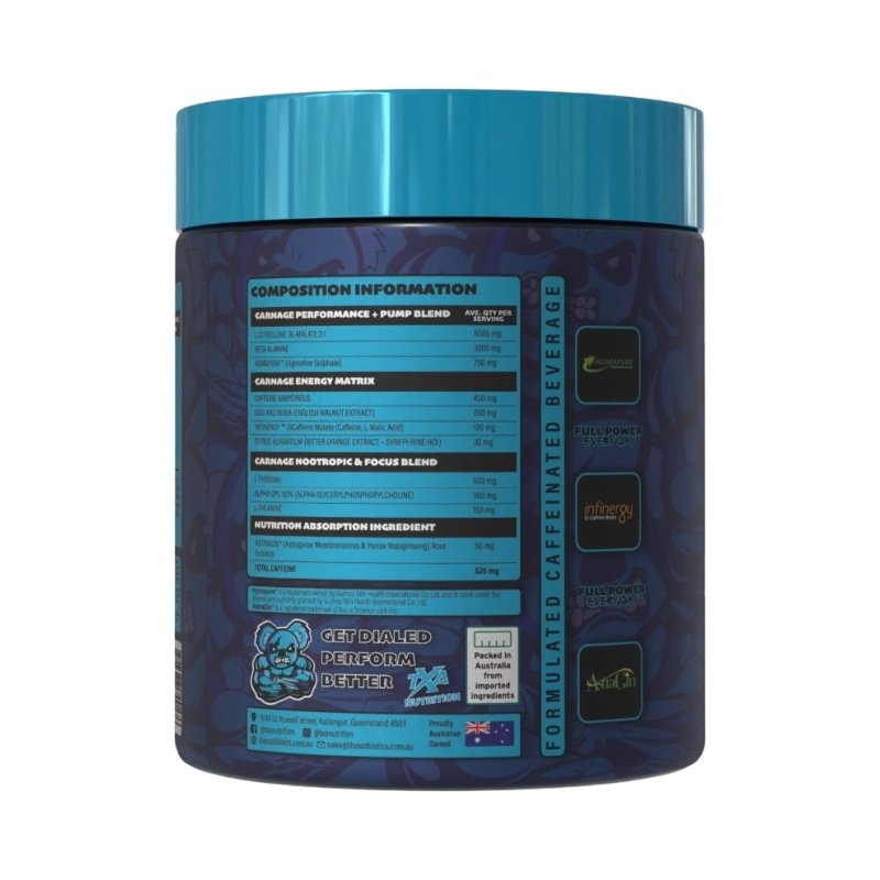 Dialed Carnage Pre-Workout TXA Nutrition