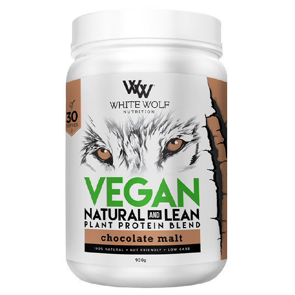white wolf vegan protein choc malt